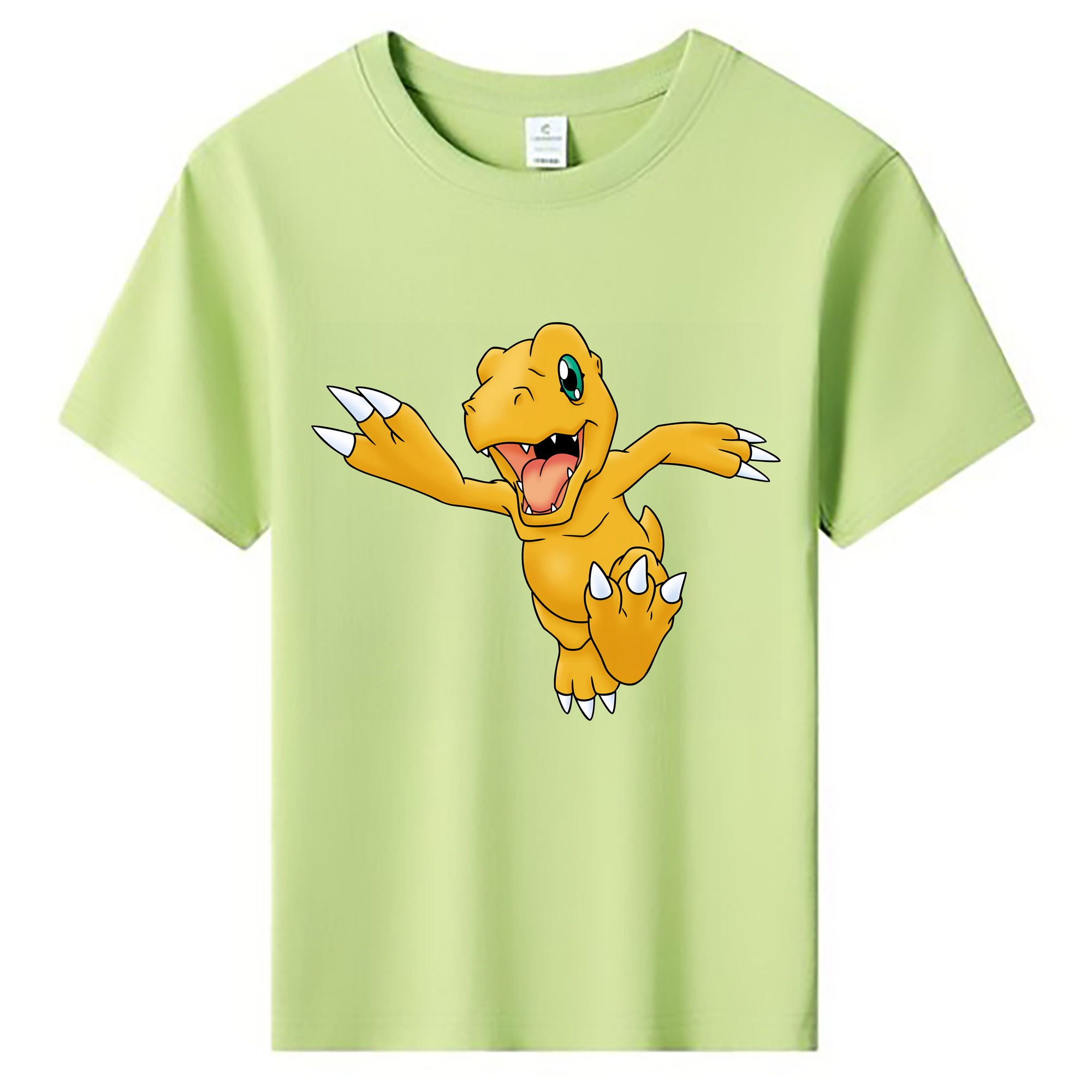（画像用） Digimon デジタルモンスター/デジモン 綿100％キッズTシャツ（フロントプリント）